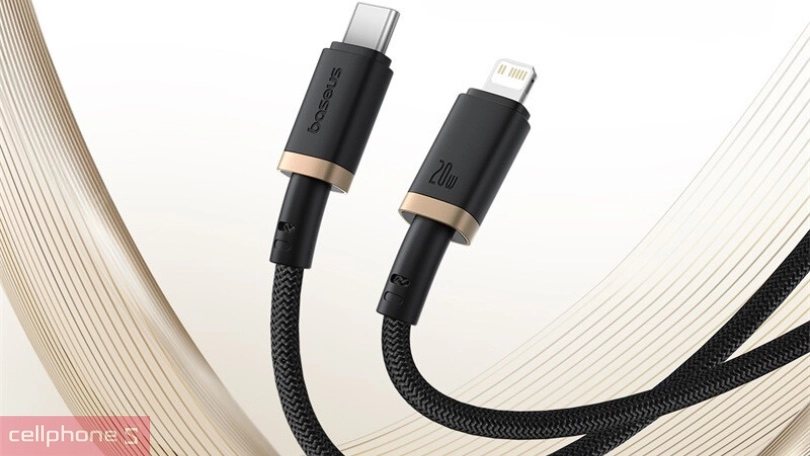 Chất liệu, chiều dài của cáp Type-C to Lightning Baseus Dura Series 20W 2m
