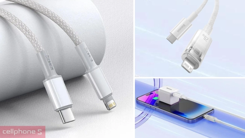 Cáp Type-C to lightning Baseus Explorer Series 20W 2m - Chắc chắn, an toàn tối đa