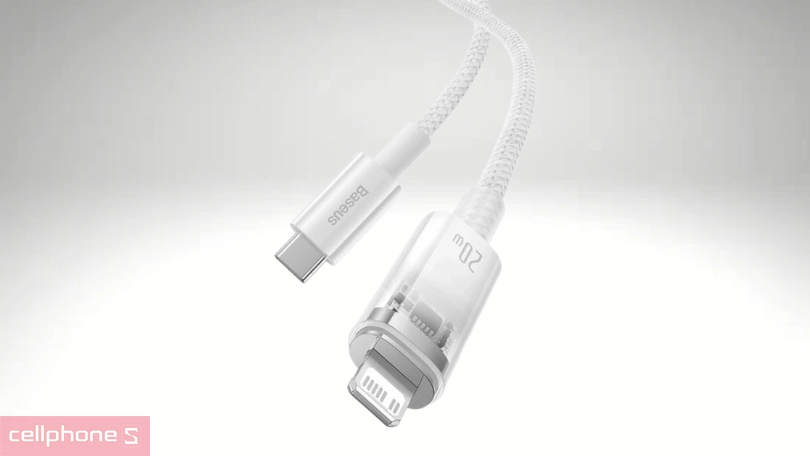 Cáp Type-C to lightning Baseus Explorer Series 20W 2m - Chắc chắn, an toàn tối đa