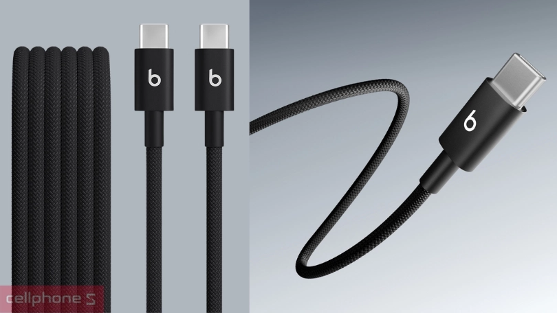 Thiết kế cáp USB-C to USB-C Beats dài 1.5m