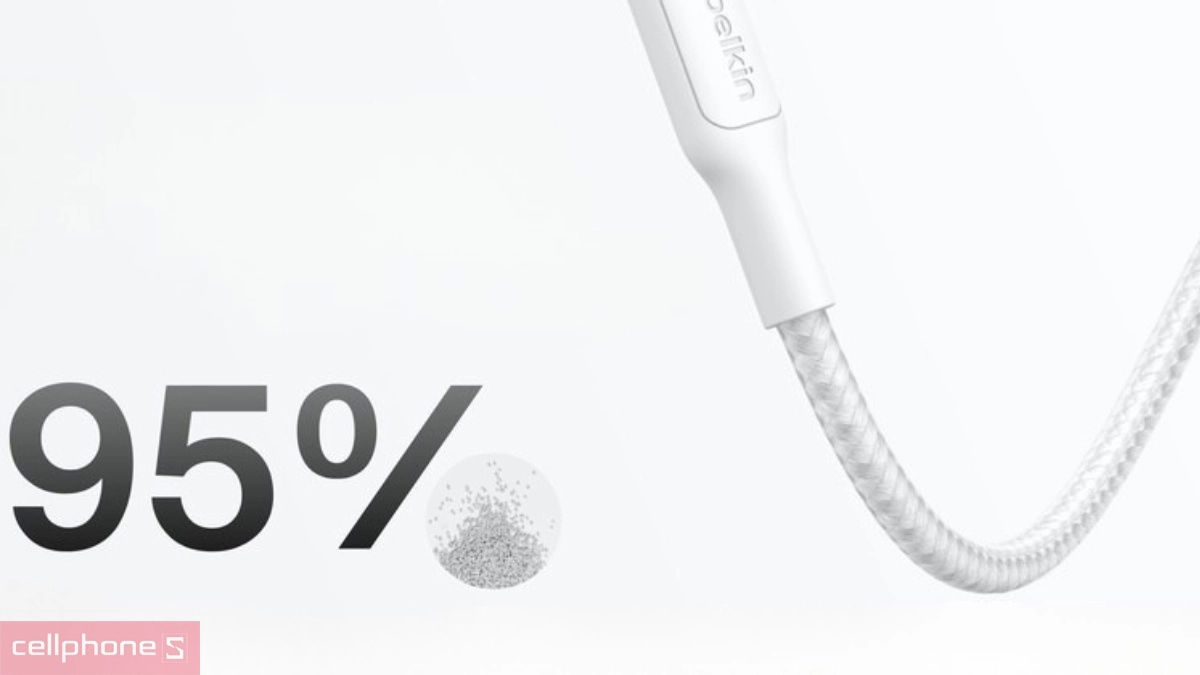 Chất liệu PCR bện siêu bền, chịu 350.000 lần uốn cong