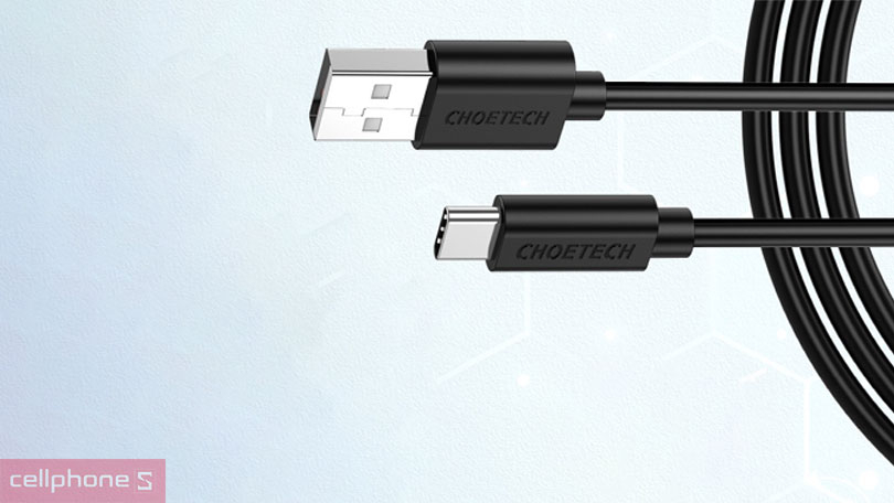 Cáp Choetech Usb A To Type C 1m 