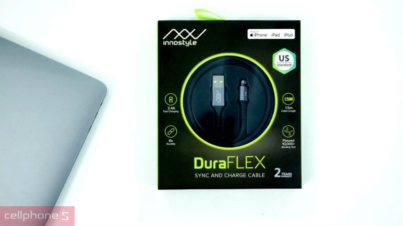 Cáp, sạc Innostyle bền bỉ, chịu nhiệt tốt