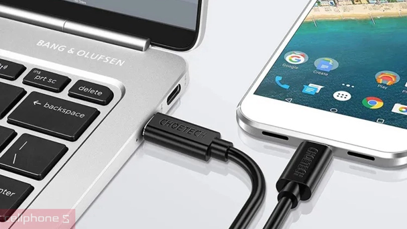 Thiết kế cáp sạc Choetech USB-C to Type-C 1M