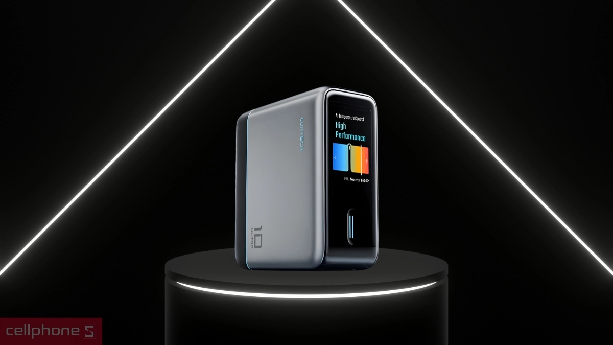 Công suất củ sạc Cuktech 3C1A No.10 màn hình Ultra kèm cáp C to C 120W AD1204U