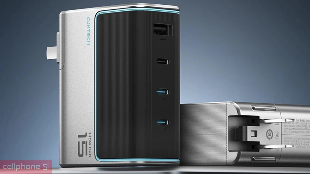 Sạc công suất lớn trên 140W nhiều cổng đa năng