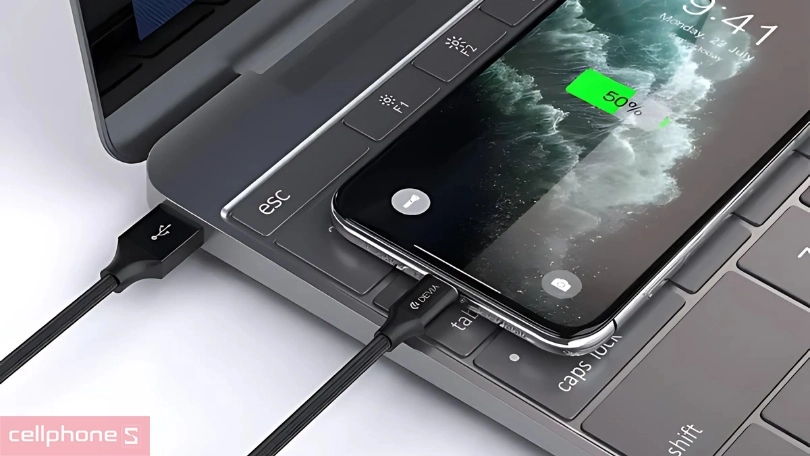 Cáp USB-A to Lightning Devia Gracious Series 1m - Sạc nhanh và chất lượng cao