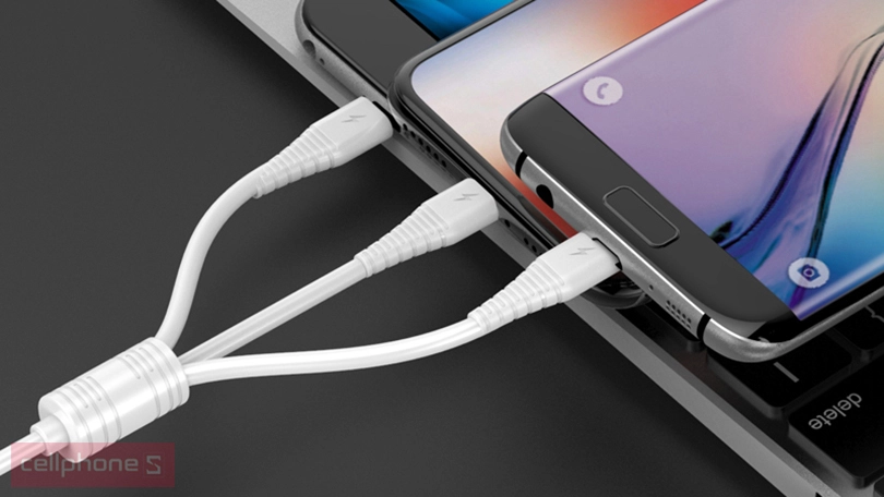 Đánh giá cáp Golf 3 in 1 sạc nhanh 3A GC-65 dài 1m