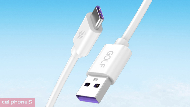 Cáp Golf Type-C sạc nhanh 5A 40W GC-77 dài 1m