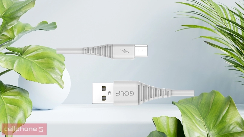 Đánh giá cáp Golf Micro sạc nhanh 3A GC-64M