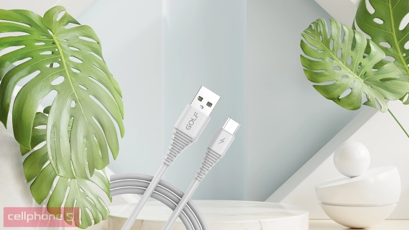 Đánh giá cáp Golf Micro sạc nhanh 3A GC-64M