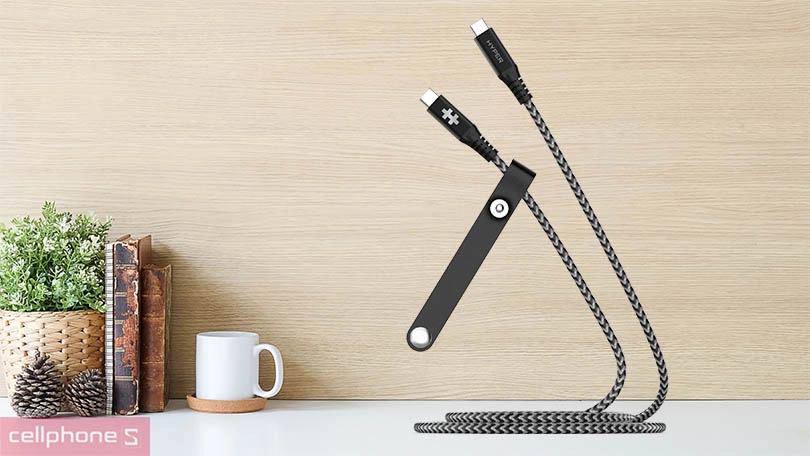 Đánh giá thiết kế Cáp USB-C to USB-C HyperDrive data & charging HD-CBG601 2M (10GBPS + 100W)