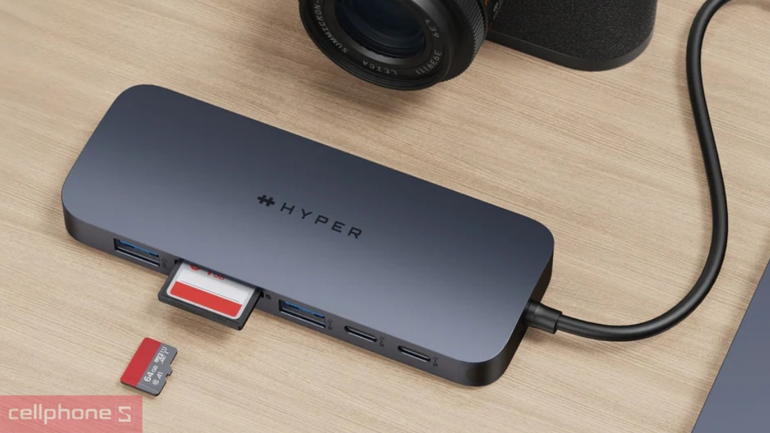Hub chuyển đổi Hyperdrive Next Business Class 10 in 1 cổng USB-C HD7001GL tốc độ chuyển đổi cao, nhiều cổng kết nối