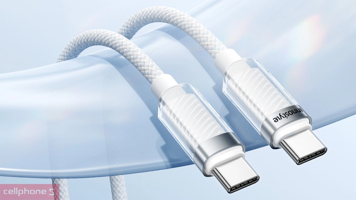 Cáp Innostyle CrystalShine Type-C to C 1.5m SCC150 - Bền bỉ, hiệu suất cao