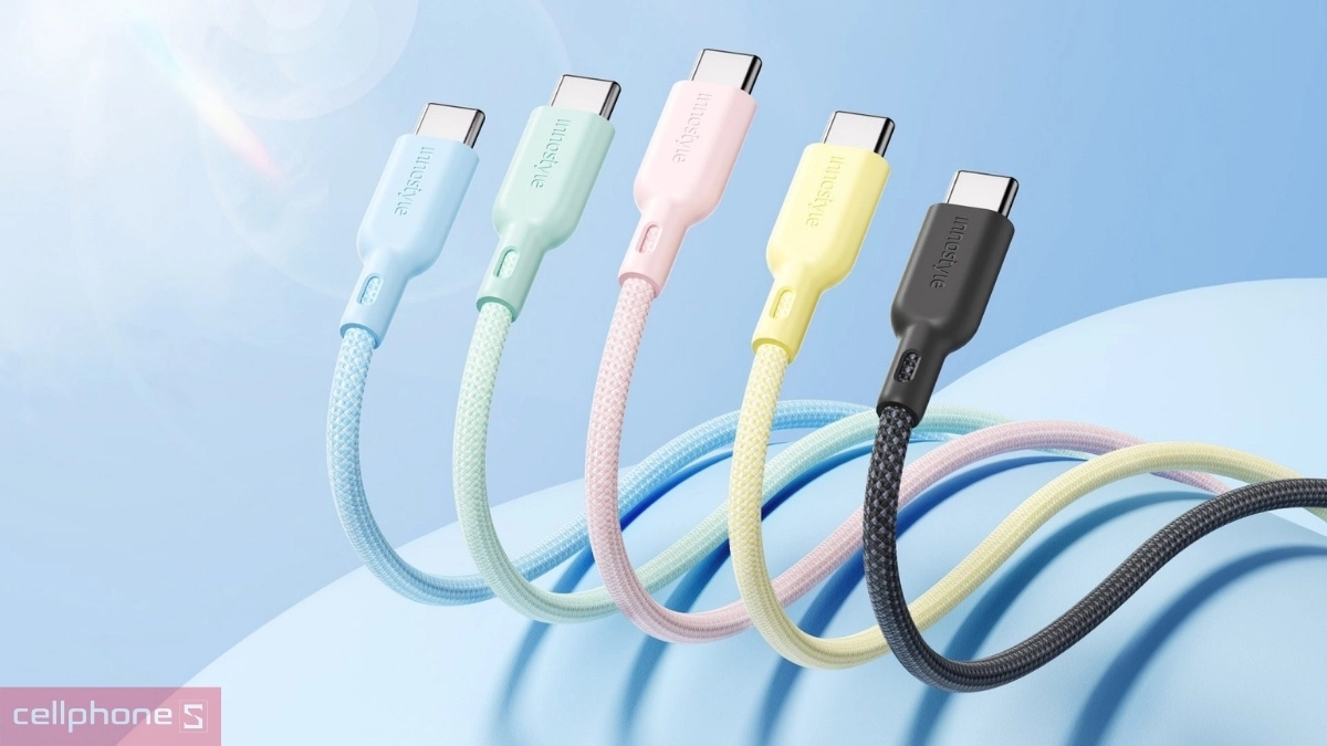 Cáp Innostyle PowerNova Type-C to C 60W 1.5m ICC150 - Bền bỉ, sạc nhanh 