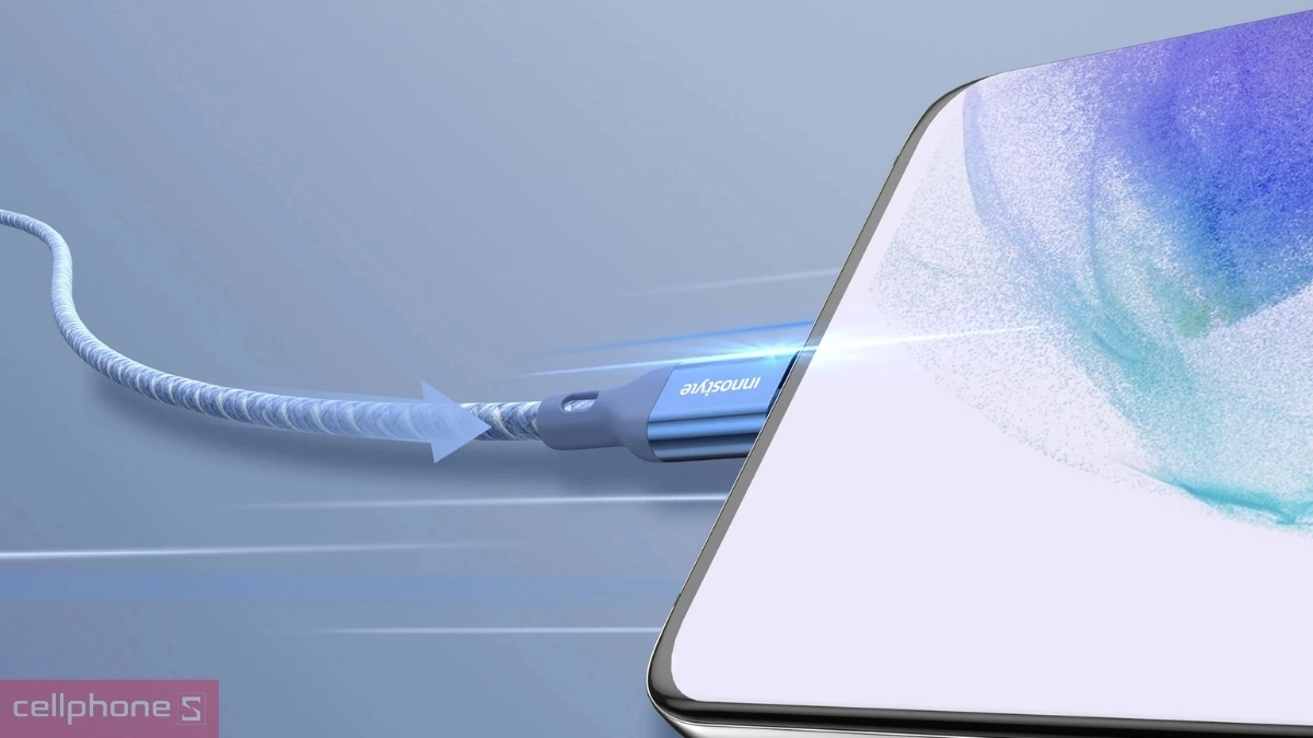 Thiết kế cáp Innostyle Type-C to C Powerflex 60W 1.5m ICC150AL