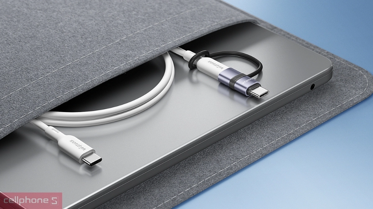 Thiết kế cổng chuyển OTG Innostyle FlexiLink Type-C to Lightning Female Silicone Tape ST-530GY