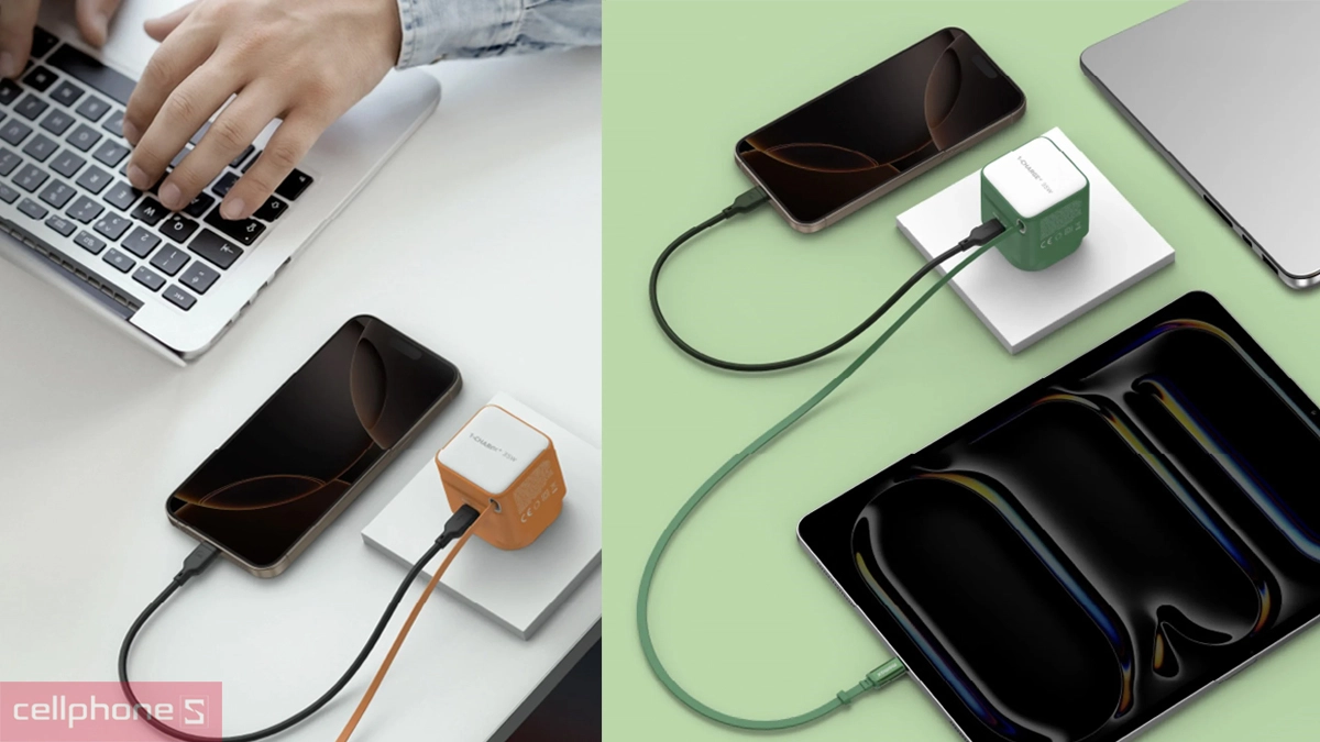 Bộ sạc Momax UM72 GaN 35W có độ tương thích cao