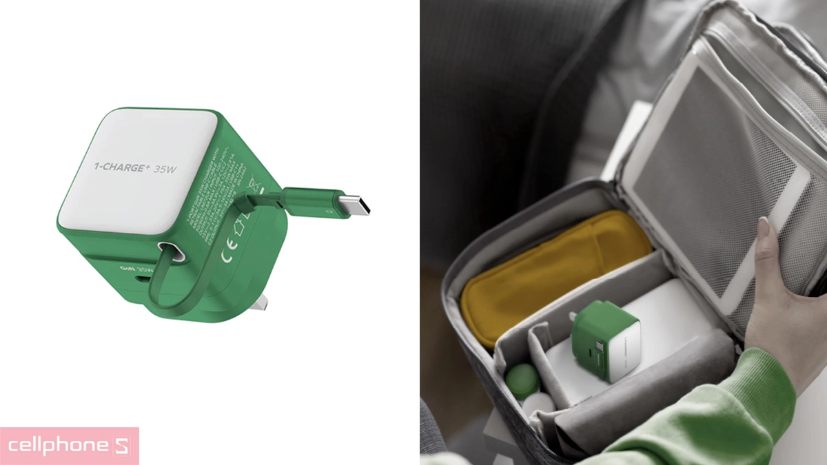 Độ bền sạc Momax UM72 GaN 35W