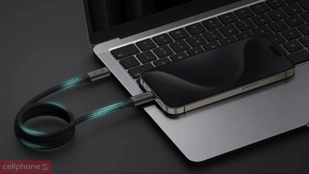 Tốc độ truyền tải cáp Momax truyền dữ liệu USB-C to C 3.2 100W Gen 2x2 DC51 1M