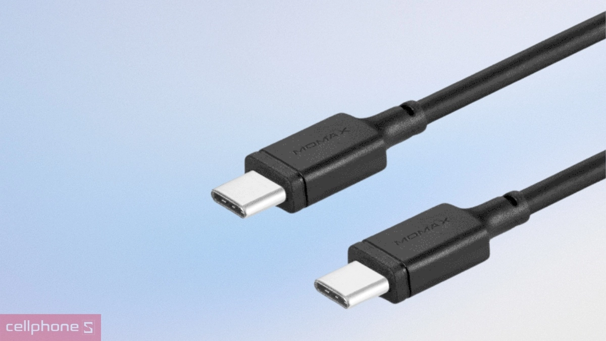 Hiệu năng cáp Momax Zero USB C to C 60W dài 1m DC16
