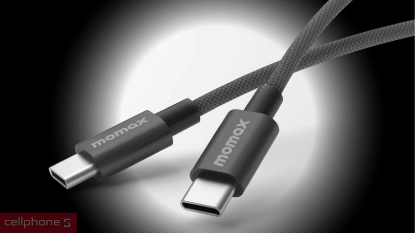 Cáp Type C to Type C MOMAX 60W 1.5M - Cáp sạc bền bỉ với hiệu suất sạc tối ưu