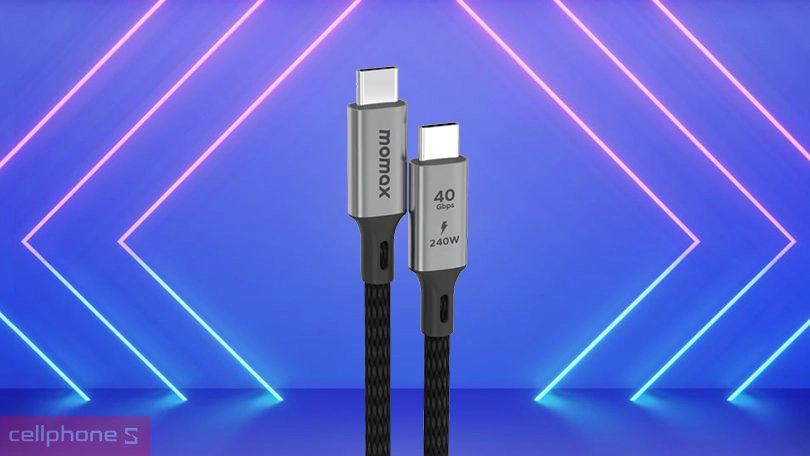 Tốc độ sạc của cáp Type-C to Type-C Momax Elite 240W 1m DC39