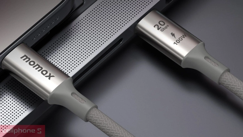 Chất liệu, chiều dài của cáp Type-C to Type-C Momax Elite DC31 100W 1m USB 3.2 Gen 2x2