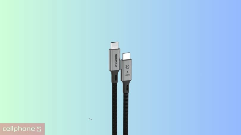 Tốc độ sạc, khả năng tương thích của cáp Type-C to Type-C Momax Elite DC32 100W 2m USB 3.2 Gen 2x2