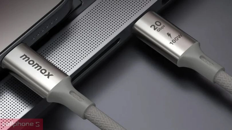 Chất liệu, chiều dài của cáp Type-C to Type-C Momax Elite DC32 100W 2m USB 3.2 Gen 2x2