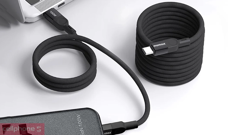 Tốc độ sạc, khả năng tương thích của cáp Type-C to Type-C Momax Mag Link 100W USB 2.0 1m