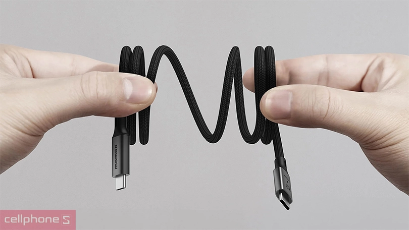 Thiết kế cáp Type-C to Type-C Momax Mag Link 100W USB 3.2 Gen 2x2 1m