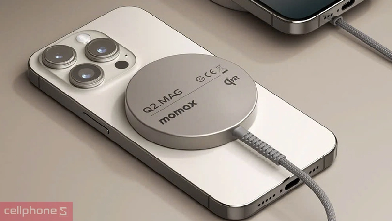 Sạc không dây MagSafe Momax Q2.Mag Qi2 UD32 15W - Mỏng nhẹ, đa năng