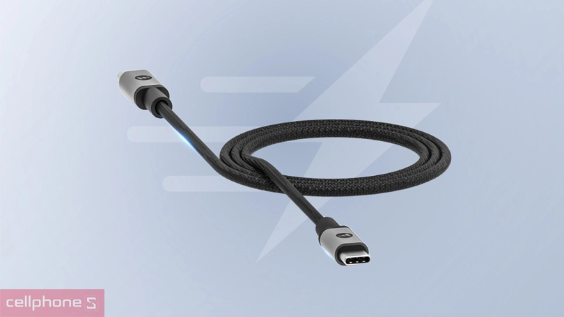 Cáp Type-C to Type-C Mophie 100W 2m - Sạc nhanh ấn tượng, độ bền bỉ cao