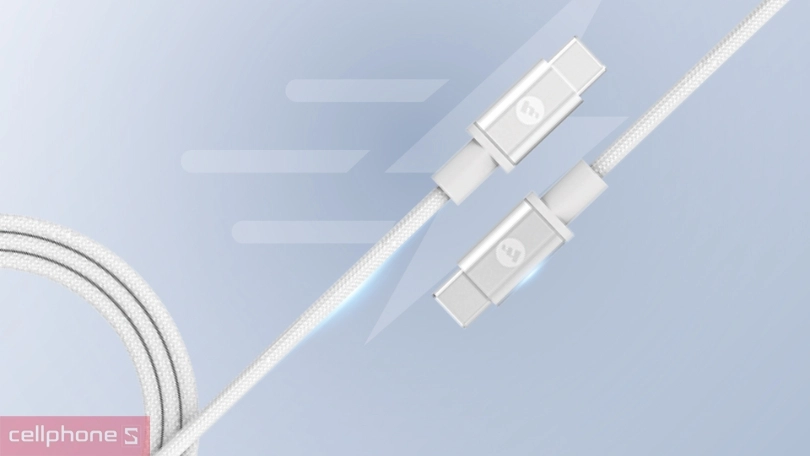 Cáp Type-C to Type-C Mophie 100W 3M dài, không rối, tương thích với cổng USB-C