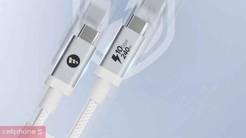 Cáp Type-C to Type-C Mophie 240W 1.5m - Nạp pin siêu nhanh với hiệu suất sạc cao