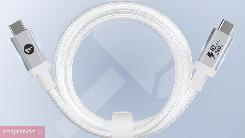 Cáp Type-C to Type-C Mophie 240W 1.5m - Nạp pin siêu nhanh với hiệu suất sạc cao