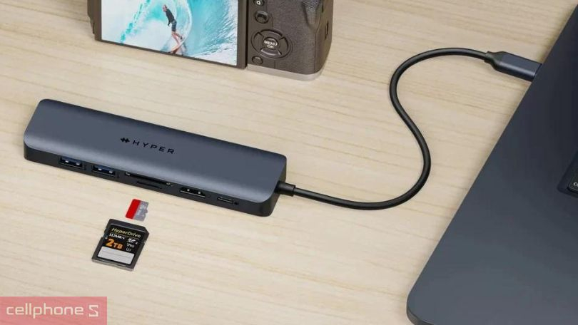 Hub chuyển đổi HyperDrive Next 7 in 1 cổng USB-C HD4003