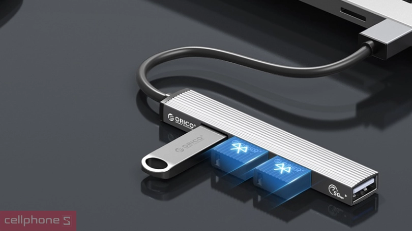 Hub USB C Orico AH-12F-GY-BP 4 in 1