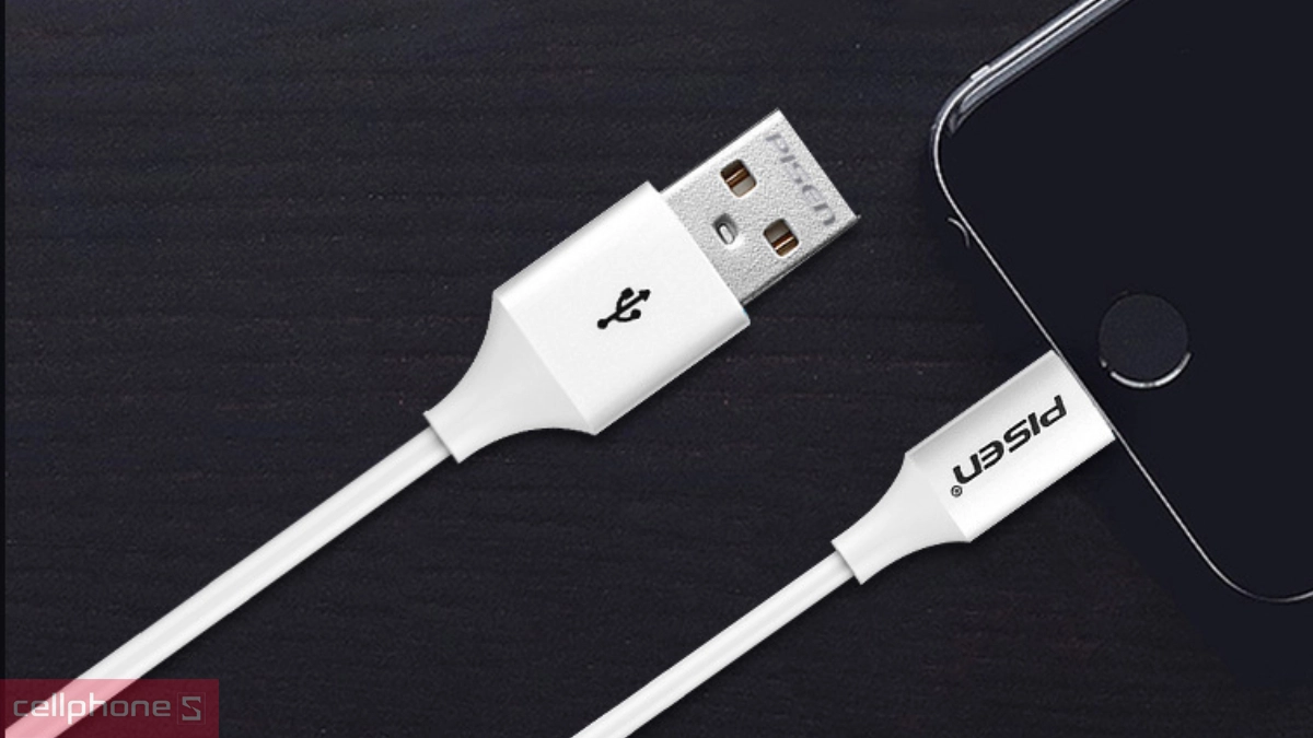 Tốc độ cáp USB-A to Lightning Pisen Mr White 1m 