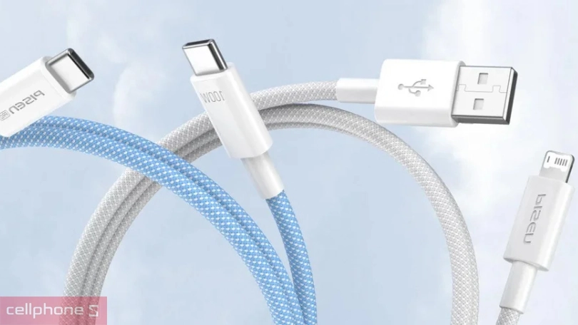 Cáp USB to Type C/Lightning