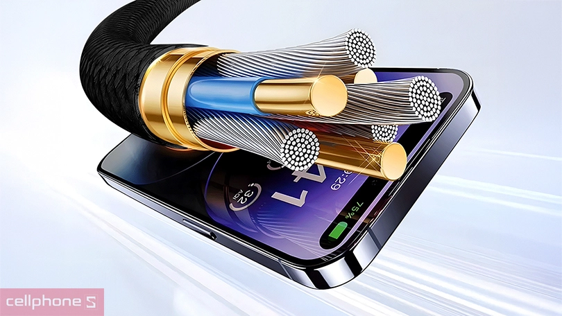 Công suất cáp Type-C to Lightning Stargo Ultralink L1 27W 1.2m