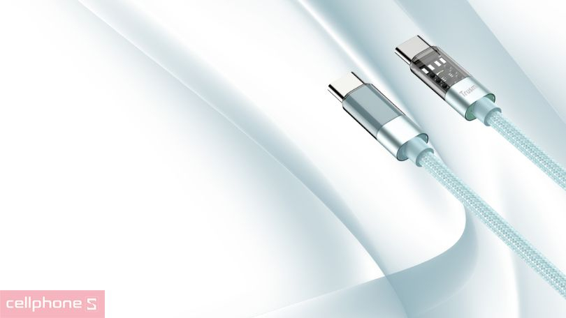 Công suất cáp Trusmi USB-C to Lightning Led Rainbow PD 20W dài 1m