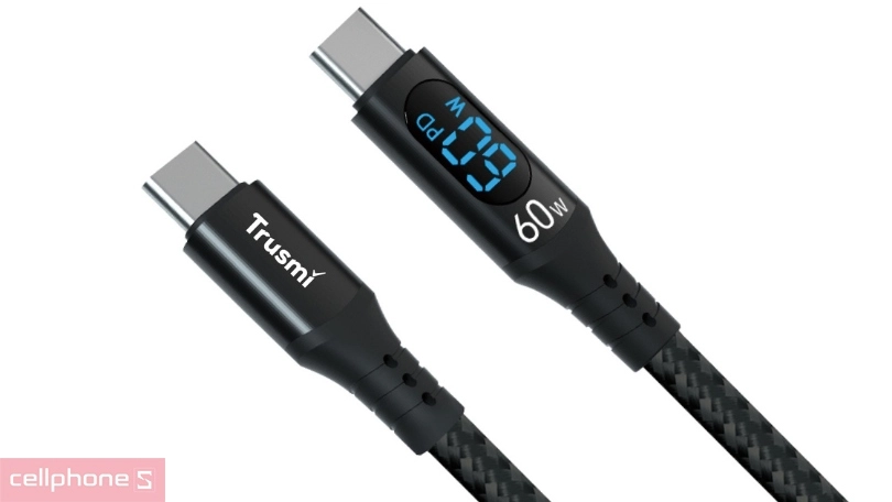 Công suất cáp Type C to Type C Trusmi CA38 PD 60W