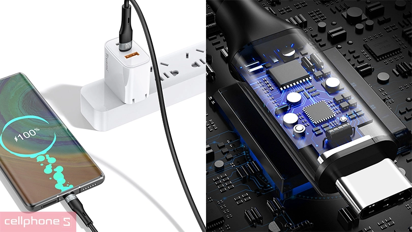 Công suất cáp Type C to Type C Trusmi Silicone PD 60W 1m