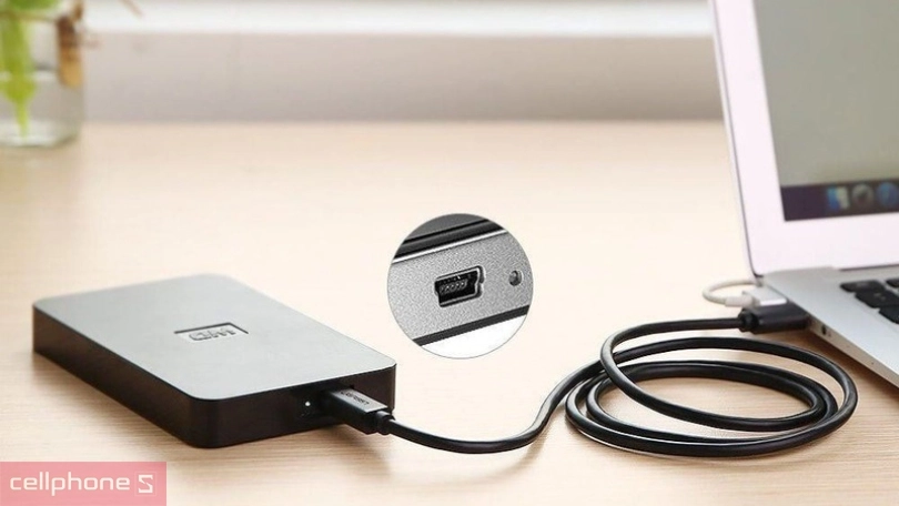 Cáp dữ liệu USB 2.0 Mini USB Urgreen 10355 1m - bền bỉ, truyền dữ liệu cực nhanh 