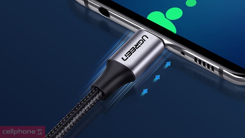 Cáp sạc nhanh Ugreen C To C US261 - Độ dài chuẩn, tốc độ truyền nhanh