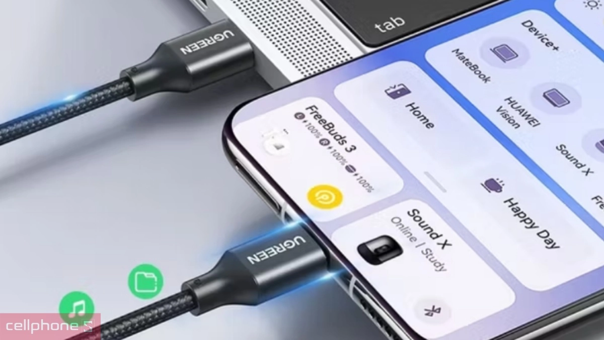 Đầu cáp cáp truyền dữ liệu Ugreen 2 đầu USB 2.0 dài 1,5m US102