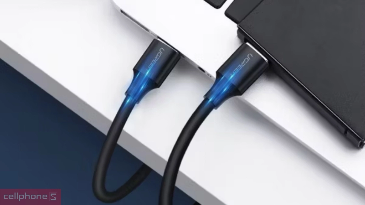 Tốc độ cáp truyền dữ liệu Ugreen 2 đầu USB 2.0 dài 1,5m US102
