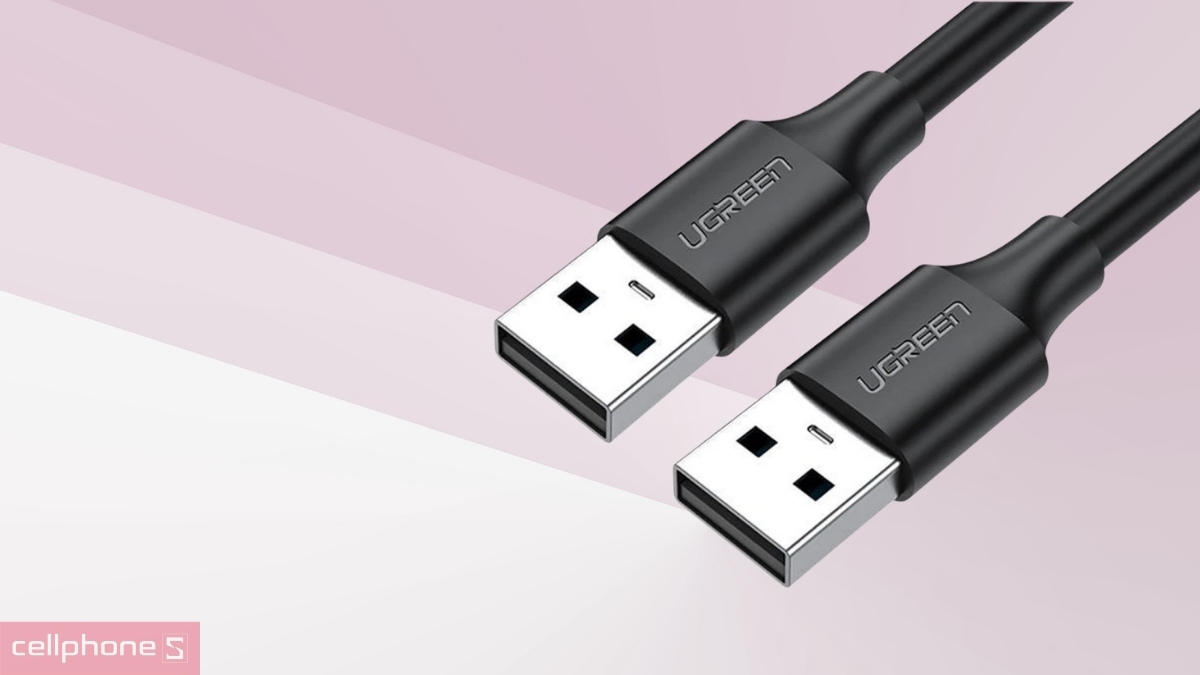Tốc độ cáp truyền dữ liệu Ugreen 2 đầu USB 2.0 dài 1m US102